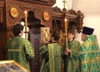 Неделя ваий в университетском храме